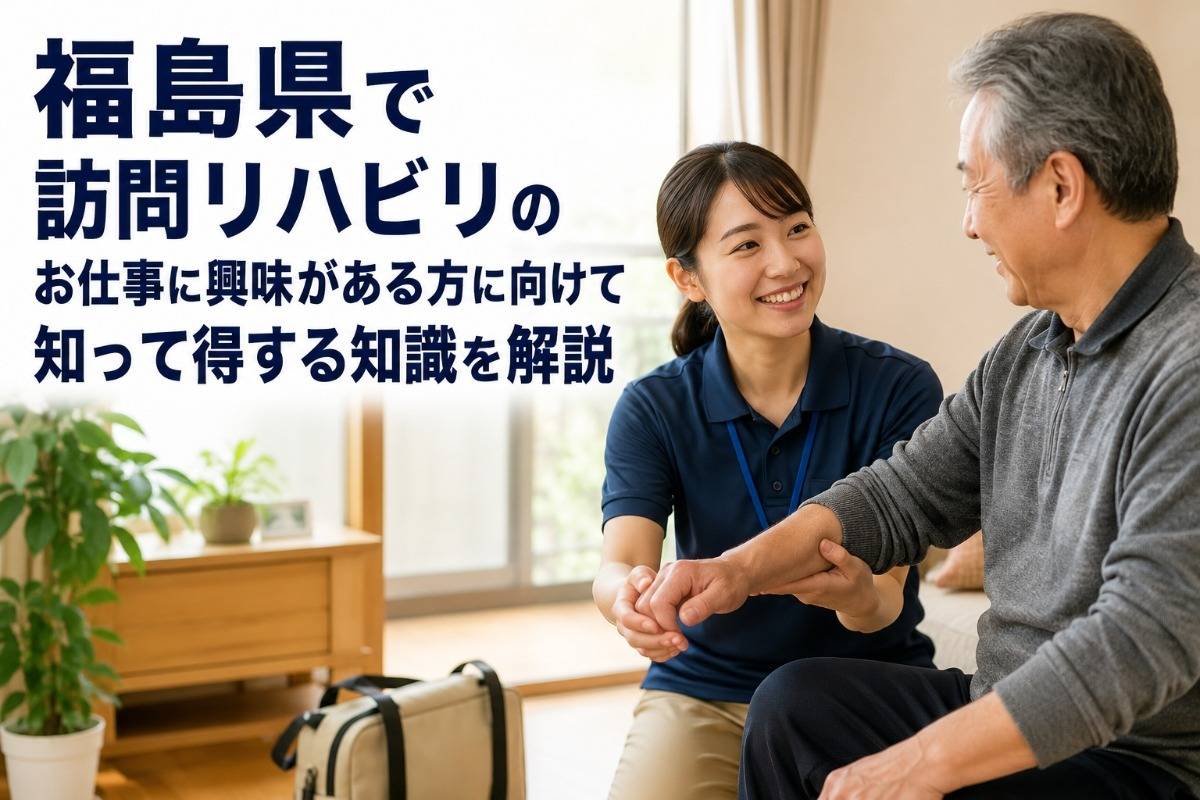 福島県で訪問リハビリのお仕事に興味がある方に向けて知って得する知識を解説